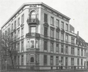 Das Haus der Familie Pfungst am Gärtnerweg 2 in Frankfurt, Sitz der Stiftung von 1918 bis 1968