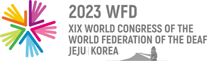 WFD – World Federation of the Deaf Logo