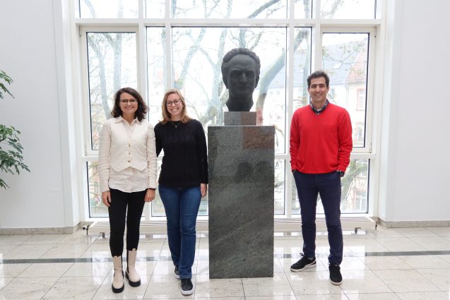 Die neuen Senckenberg Fellows (v.l.n.r.): Adriana Mota, Annelise Zabel Sgarioni und Mohammad Taghi Badihagh