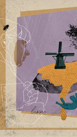 Illustration aus Eine Jacke die sich nach dem Winter sehnt – Merle Tebbe